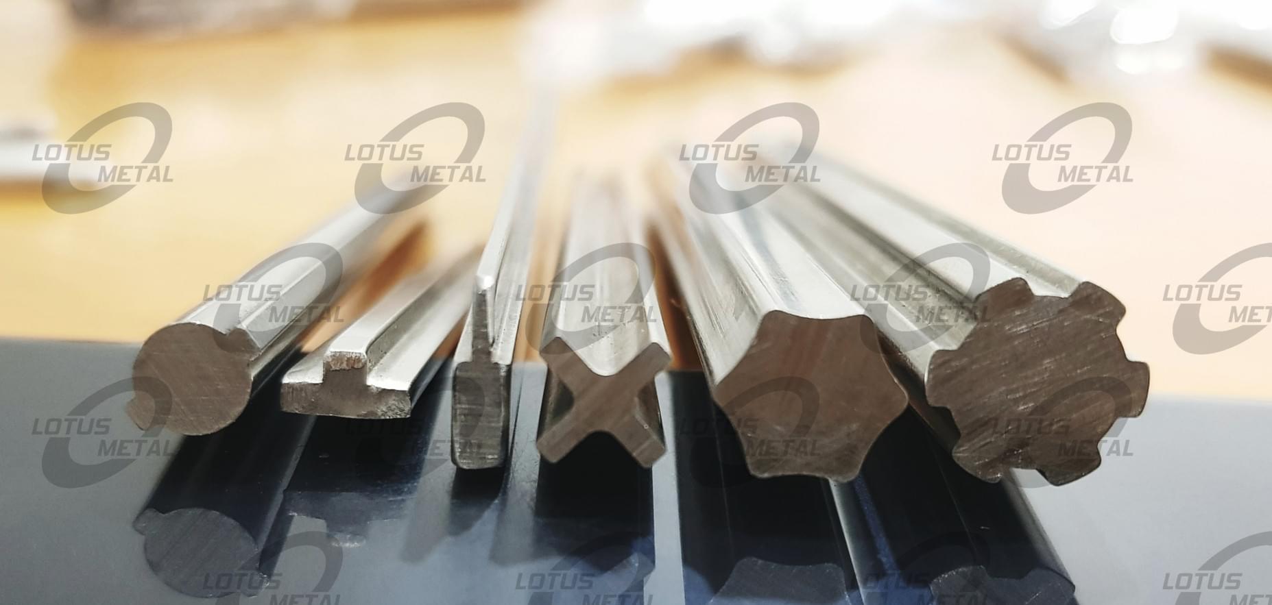 Logo of Custom profile metal bars done for our clients